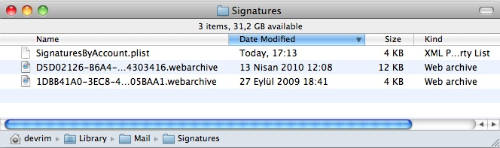 Signatures